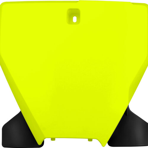 Porta / Placa de Numero Frontal Amarela Neon (c / Extensão)