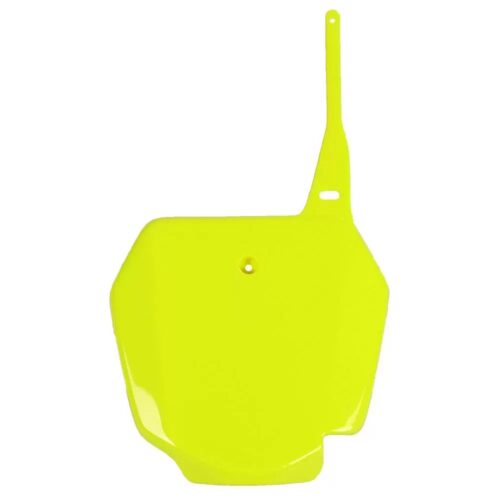 Porta / Placa de Numero Frontal Amarela Neon — Suzuki RM 85