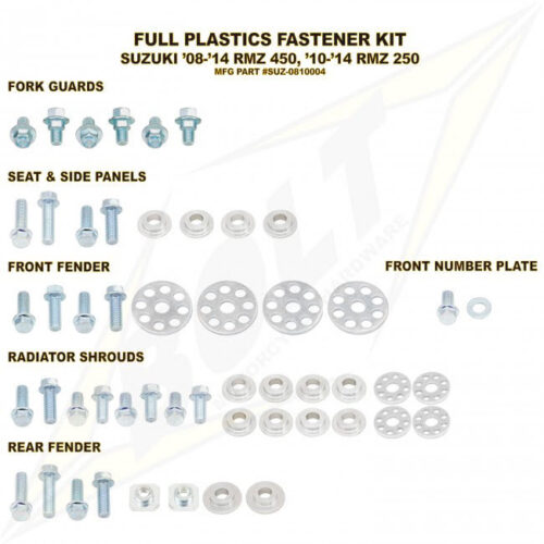 Kit de Parafusos para Plásticos BOLT — SUZ-0810004