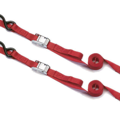 Fita P / Fixar Motos (gancho + gancho tipo arnês) Vermelha