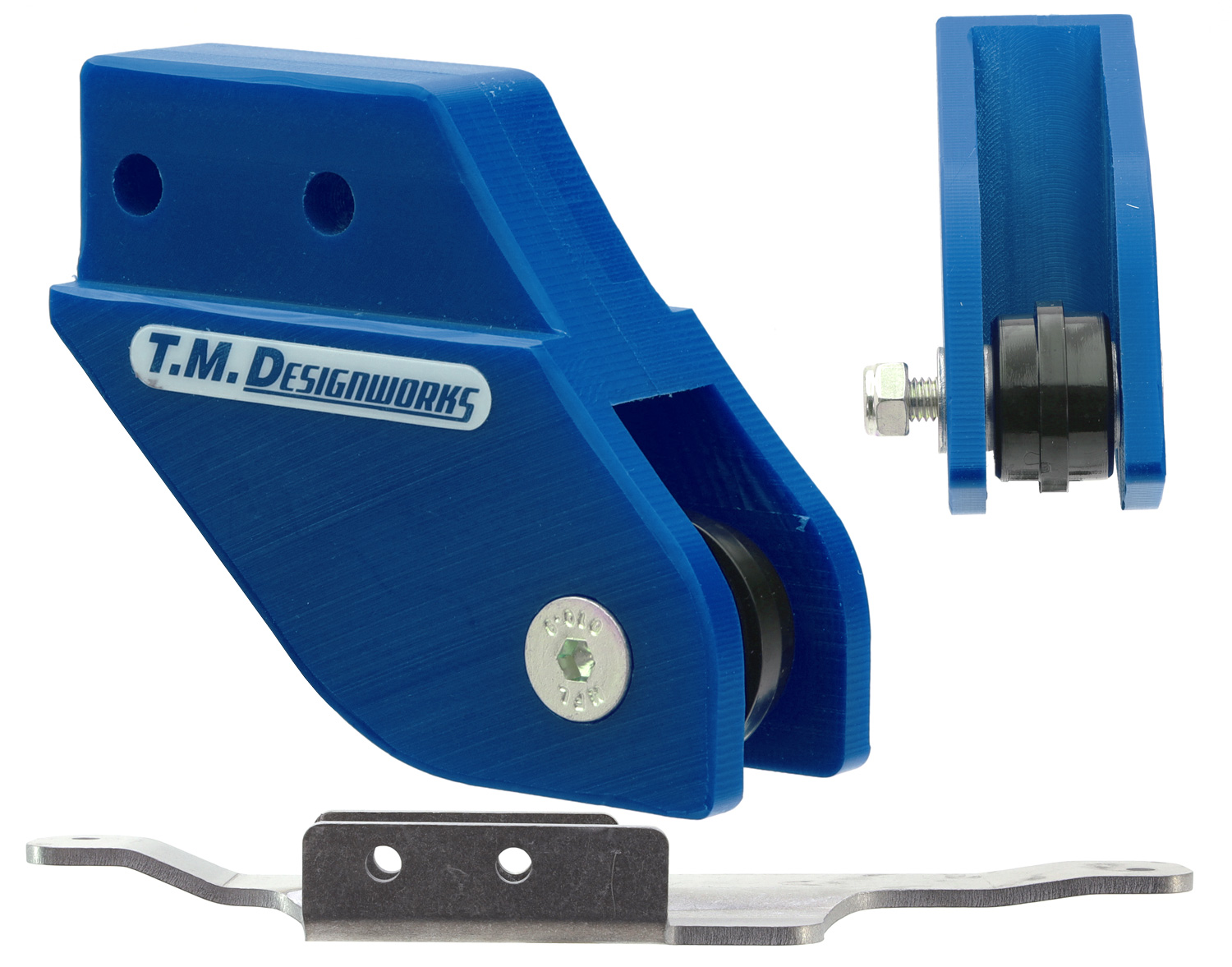 Guia de Corrente ATV c / Suporte (c / Roleto Simples) Azul — Yamaha YFM 700 Raptor