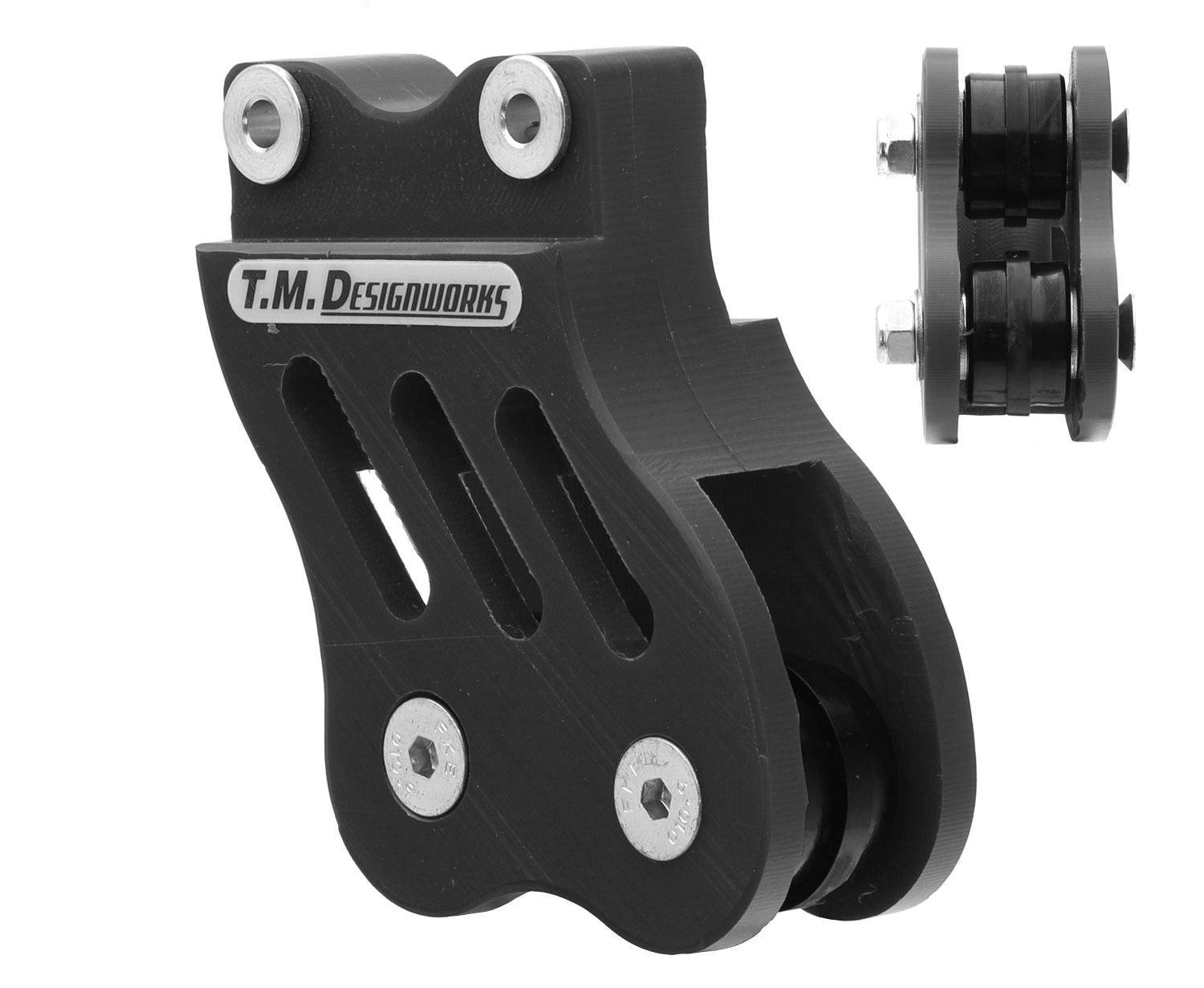 Guia de Corrente ATV (c / Roleto Duplo) Preto — Honda TRX 450