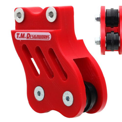 Guia de Corrente ATV (c / Roleto Duplo) Vermelho — Honda TRX 450