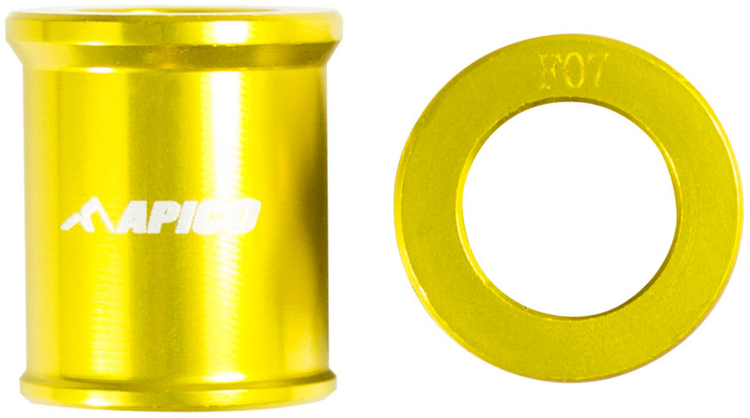 Casquilhos de roda da frente Amarelos — Suzuki RM 85