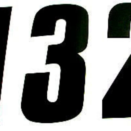 #5 DORSAL RACING 17cm PRETO (25Un)