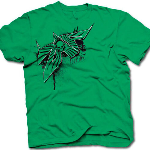 T-SHIRT ZAP SKULLS VERDE