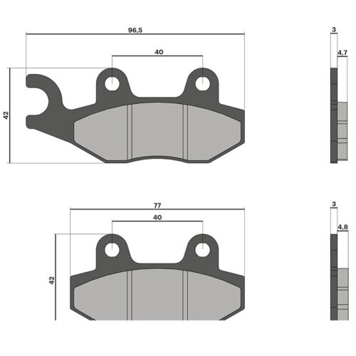PASTILHAS TRAVÃO MALOSSI BRAKE PADS APRILIA RS 125